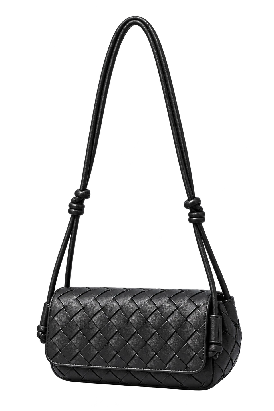 Black woven bag, London